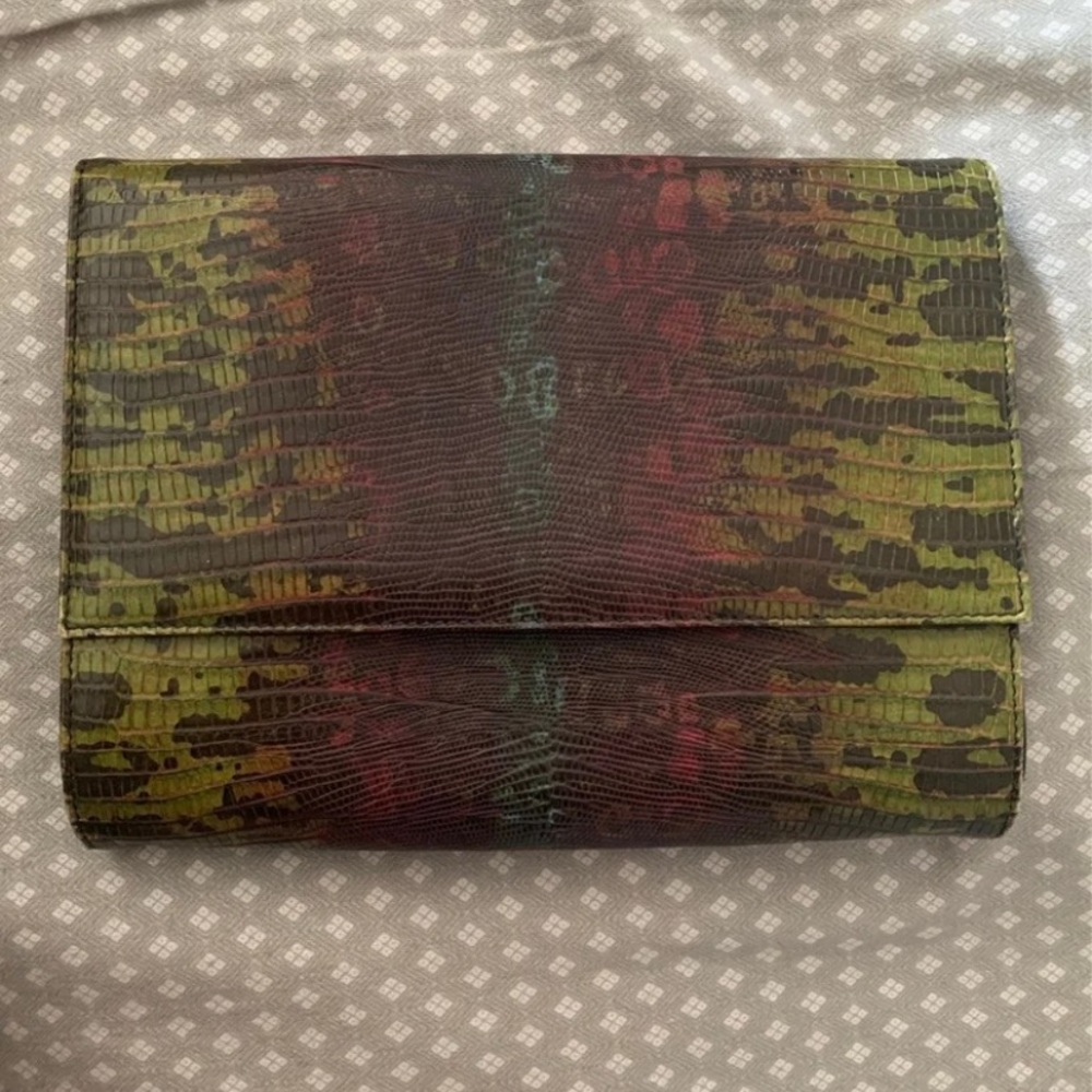 Saks Fifth Ave leather clutch